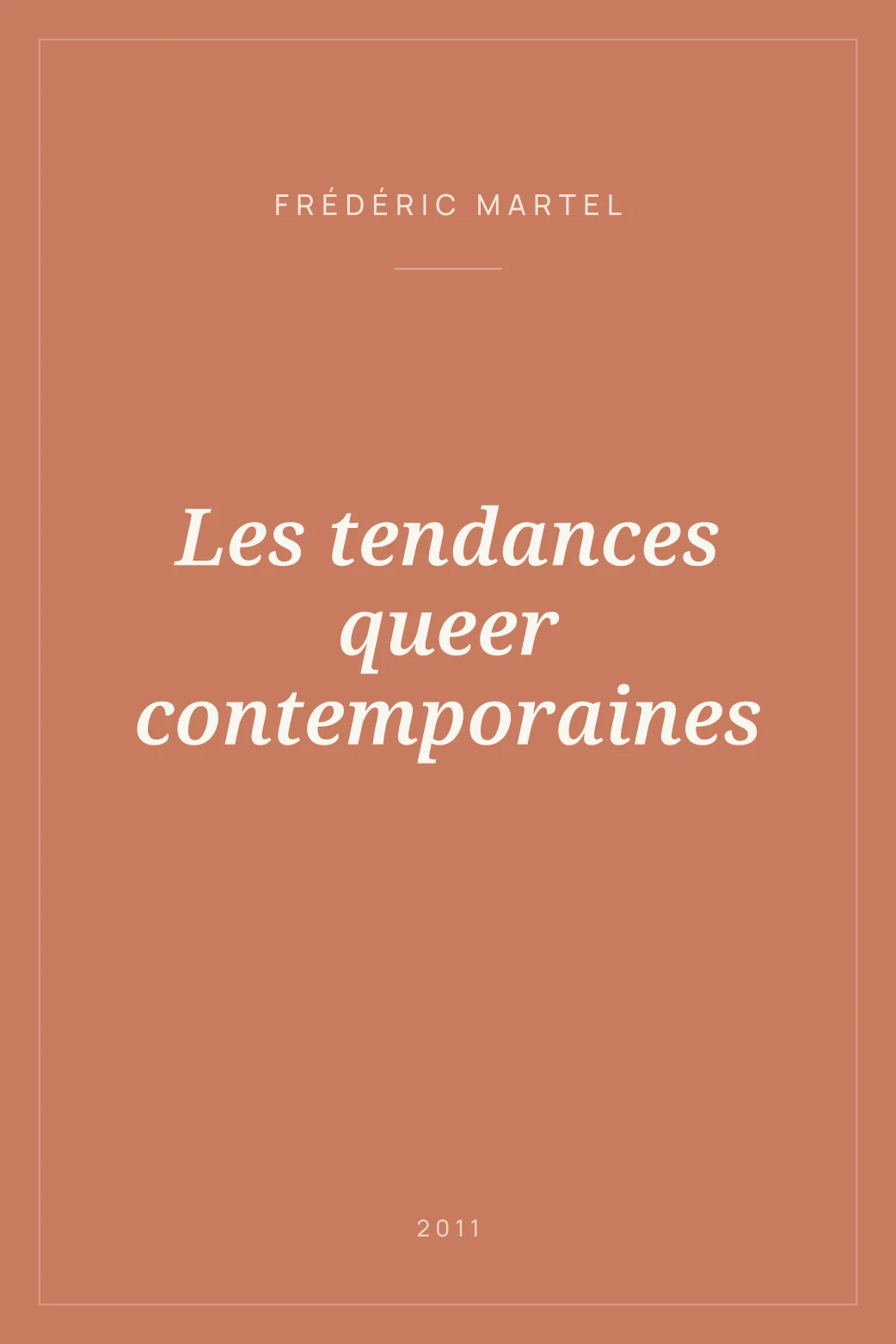 Portada de Les tendances queer contemporaines