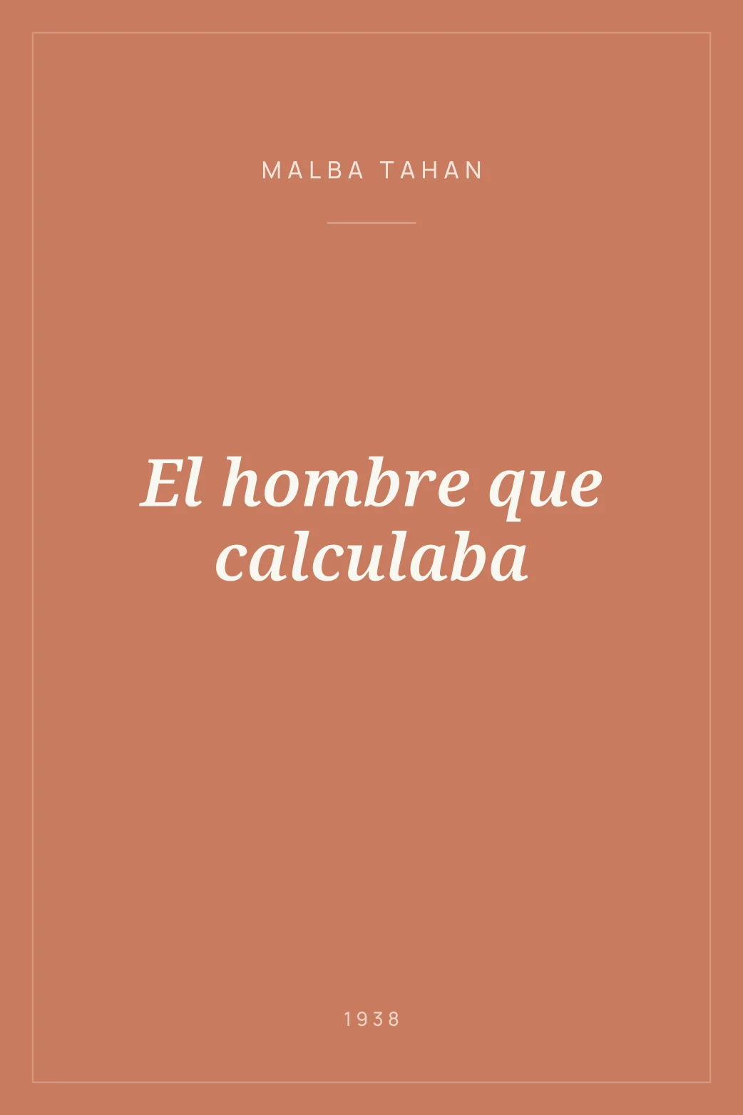 Portada de El hombre que calculaba
