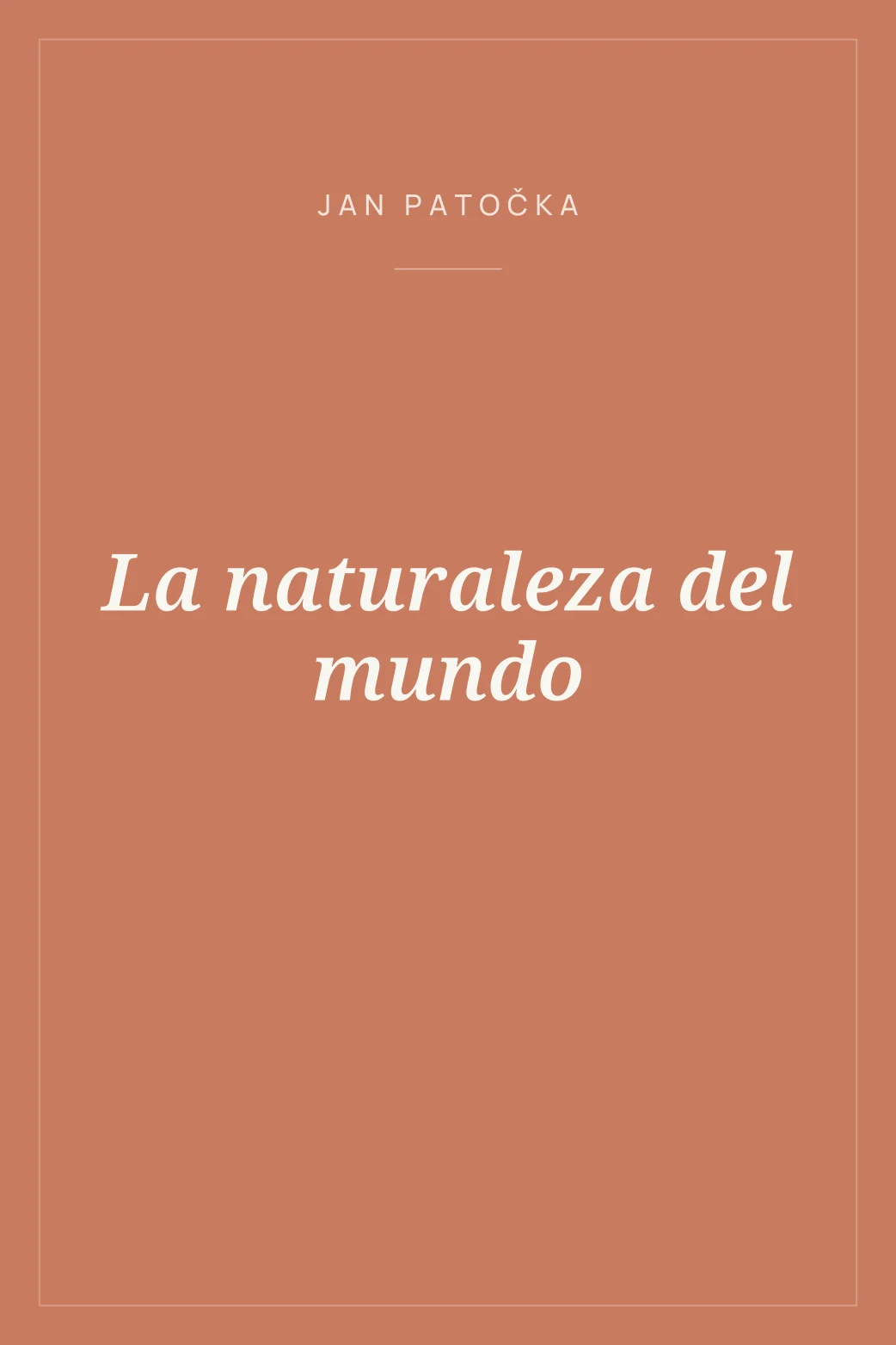 Portada de La naturaleza del mundo