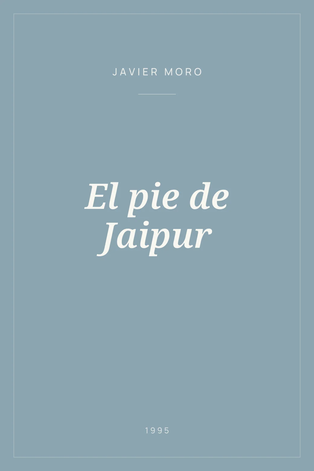 Portada de El pie de Jaipur