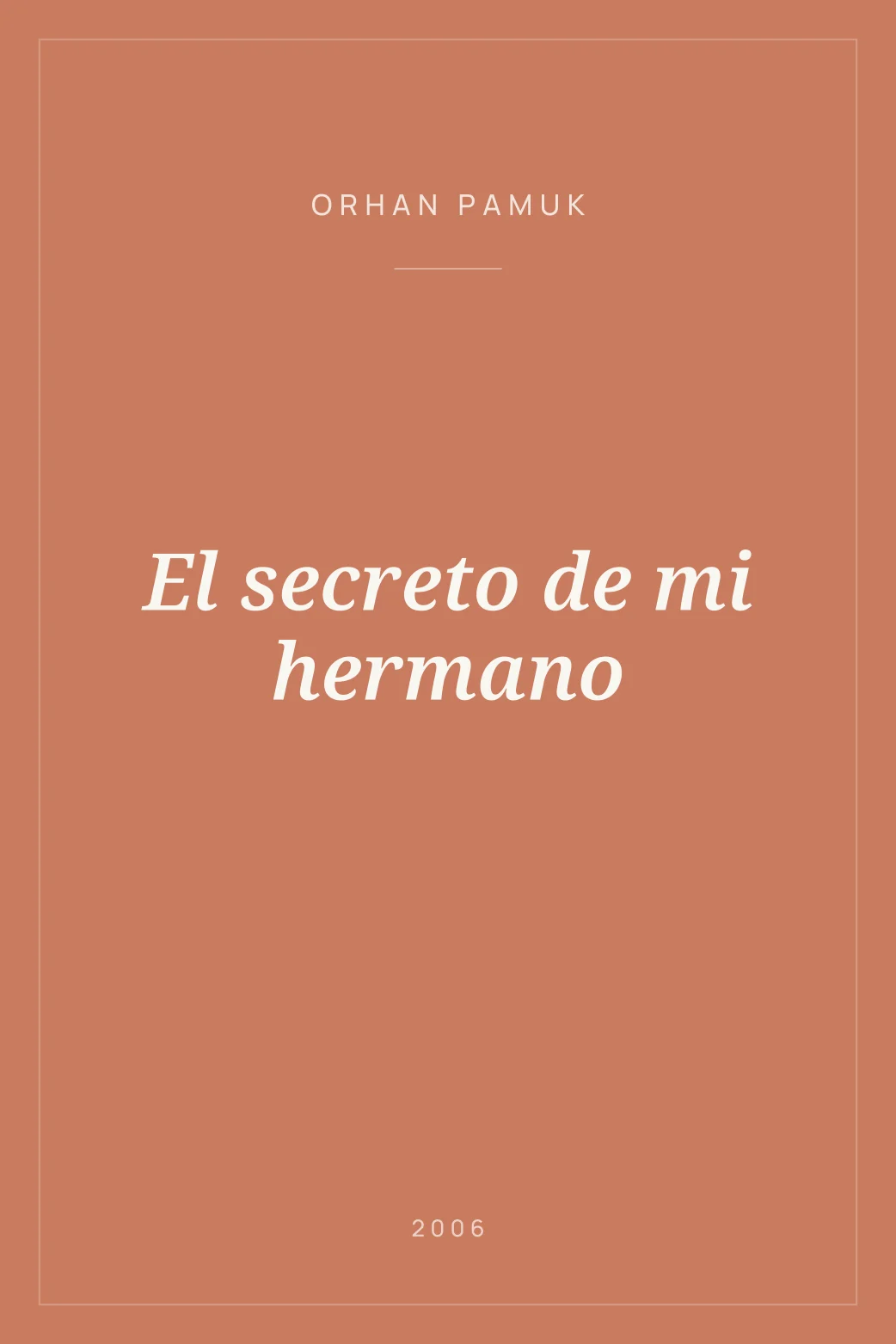 Portada de El secreto de mi hermano