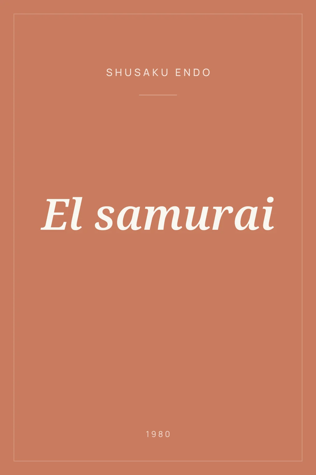 Portada de El samurai