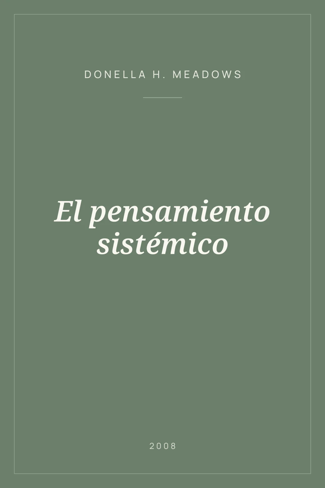 Portada de El pensamiento sistémico