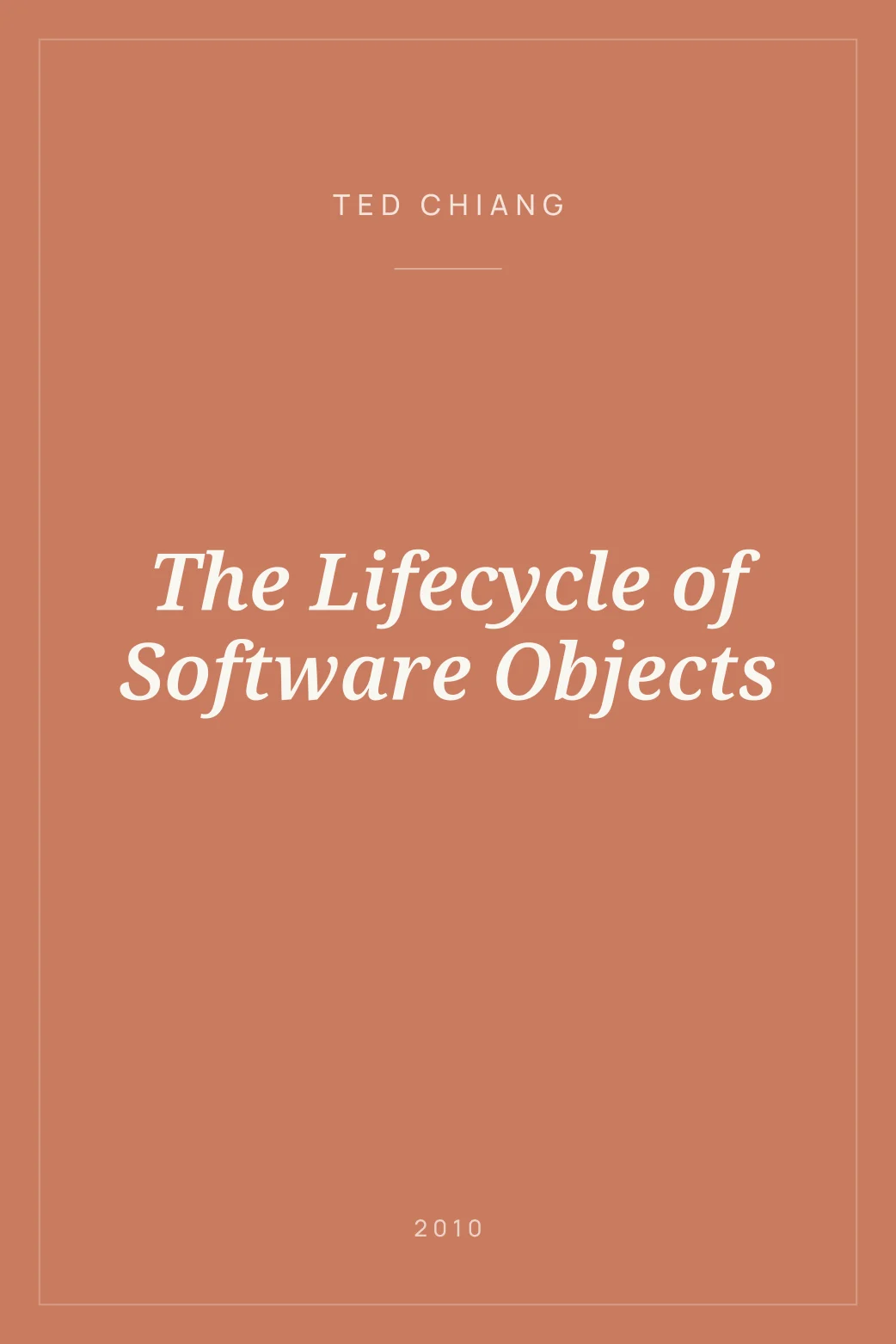 Portada de The Lifecycle of Software Objects