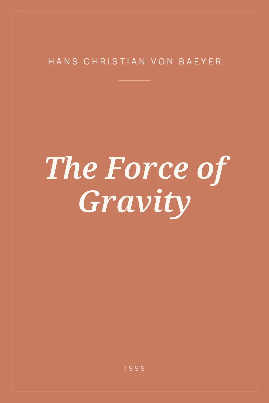 Portada de The Force of Gravity
