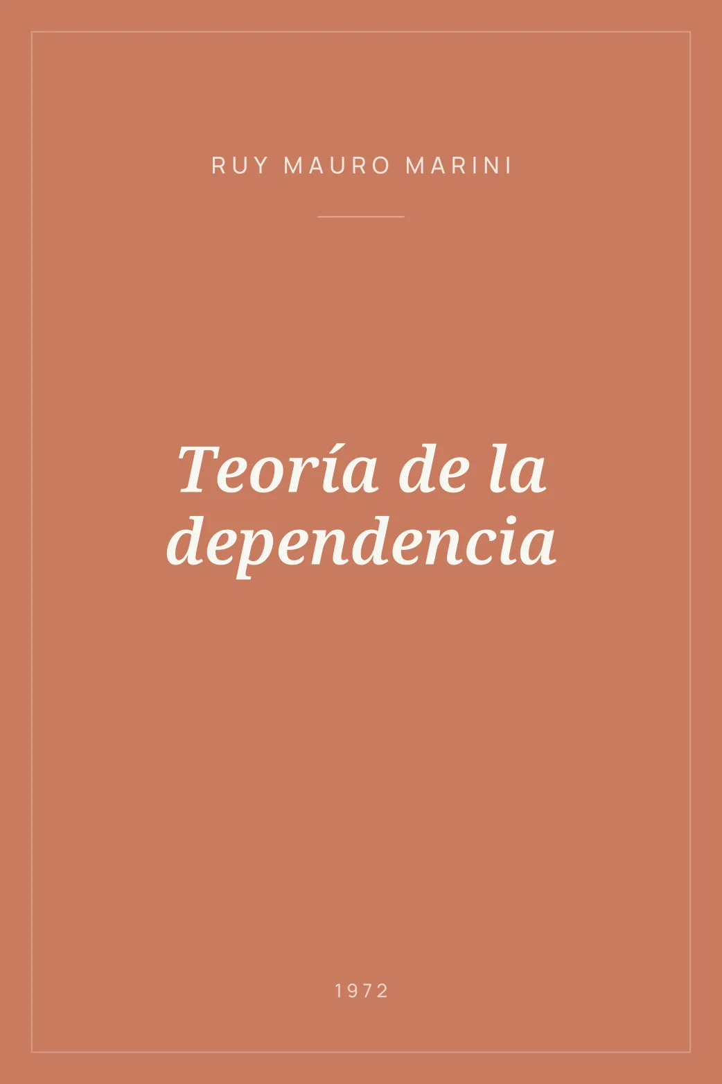 Portada de Teoría de la dependencia