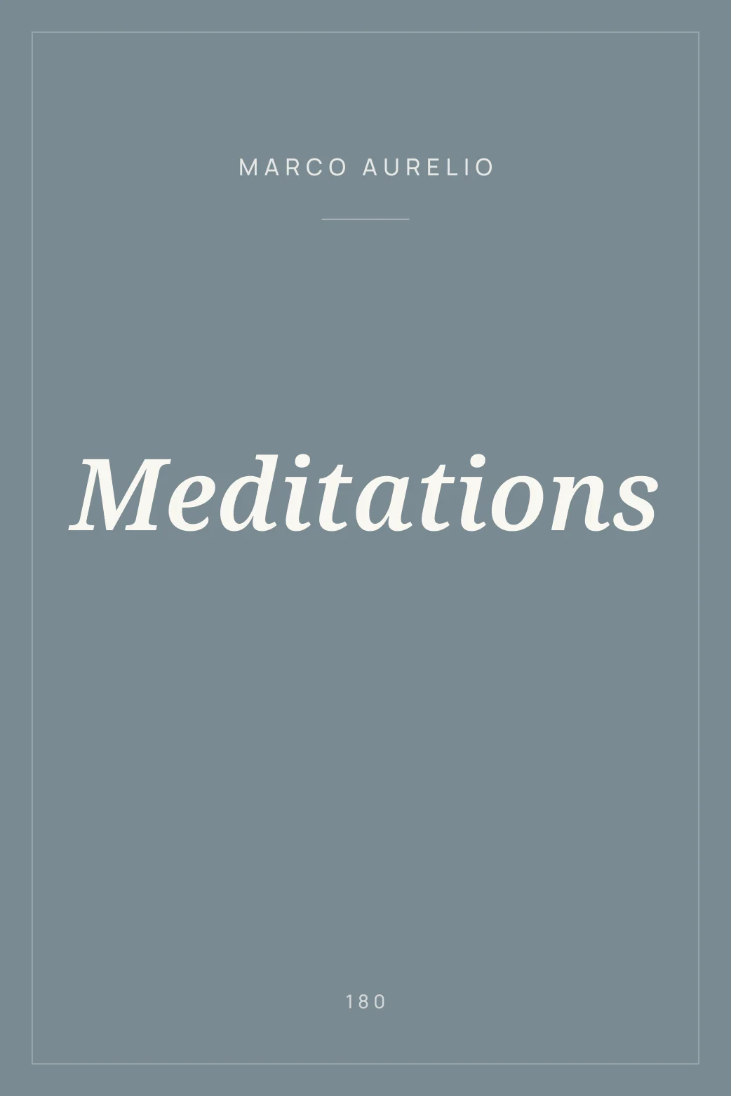 Portada de Meditations