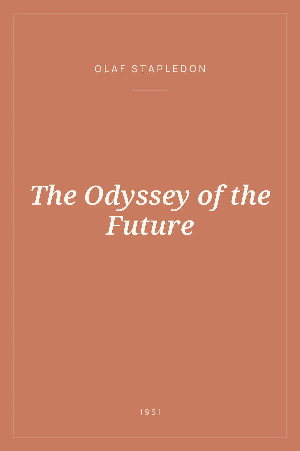 Portada de The Odyssey of the Future