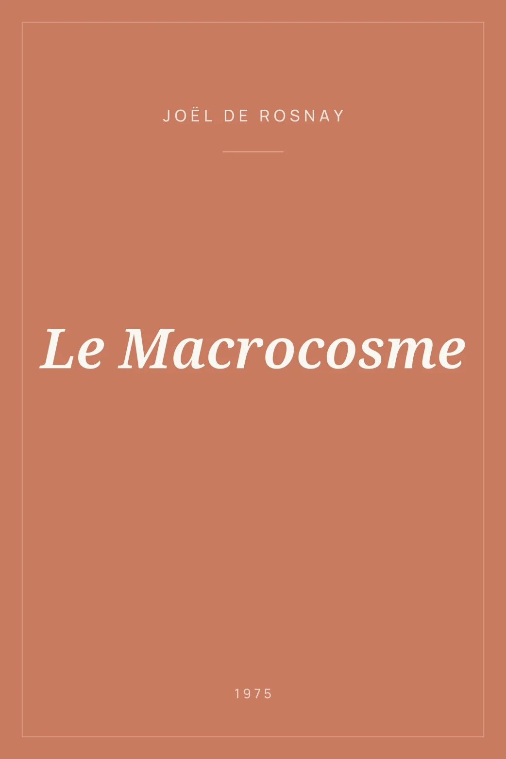 Portada de Le Macrocosme