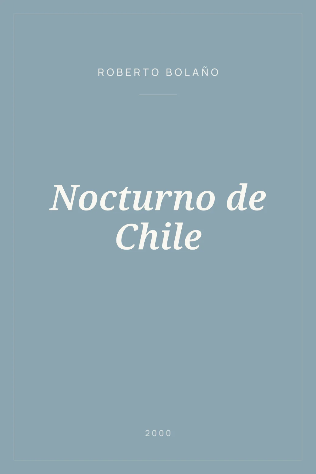 Portada de Nocturno de Chile