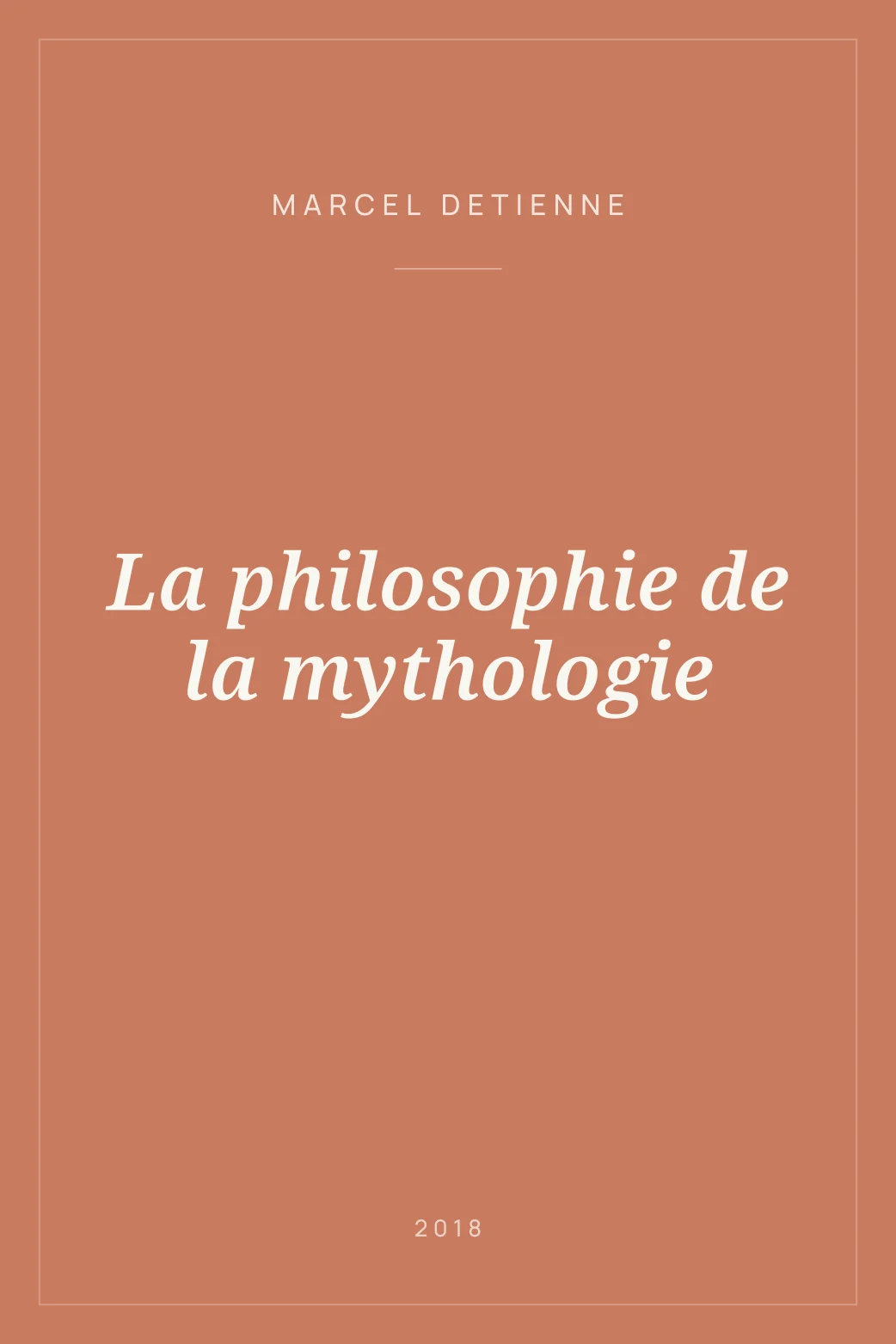 Portada de La philosophie de la mythologie