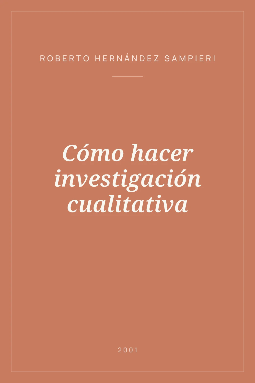 Portada de Cómo hacer investigación cualitativa