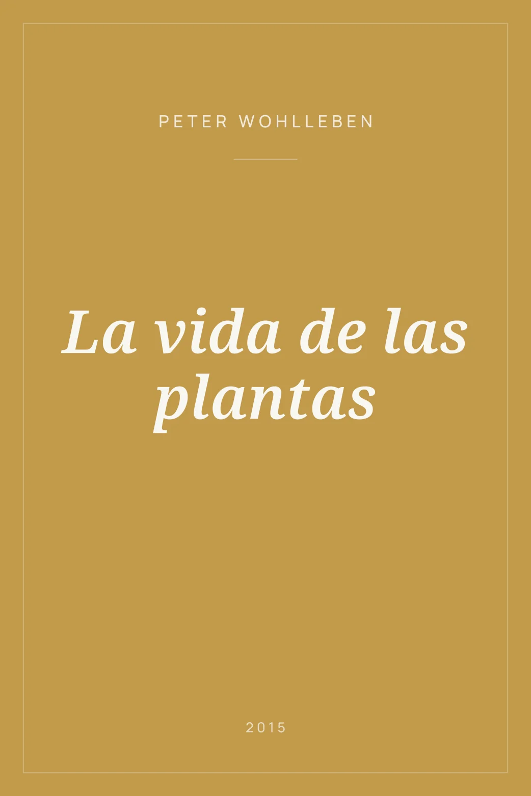 Portada de La vida de las plantas