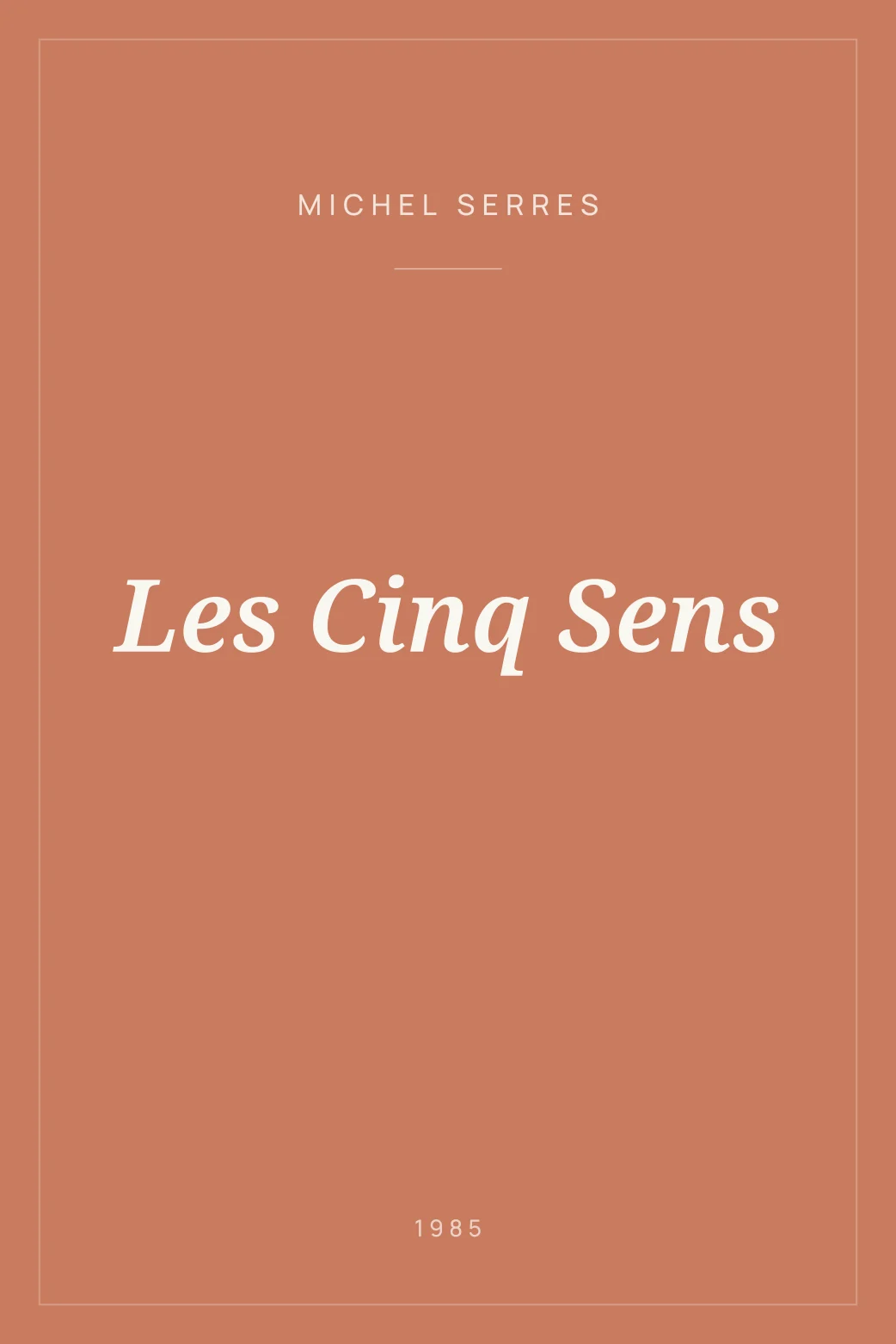Portada de Les Cinq Sens