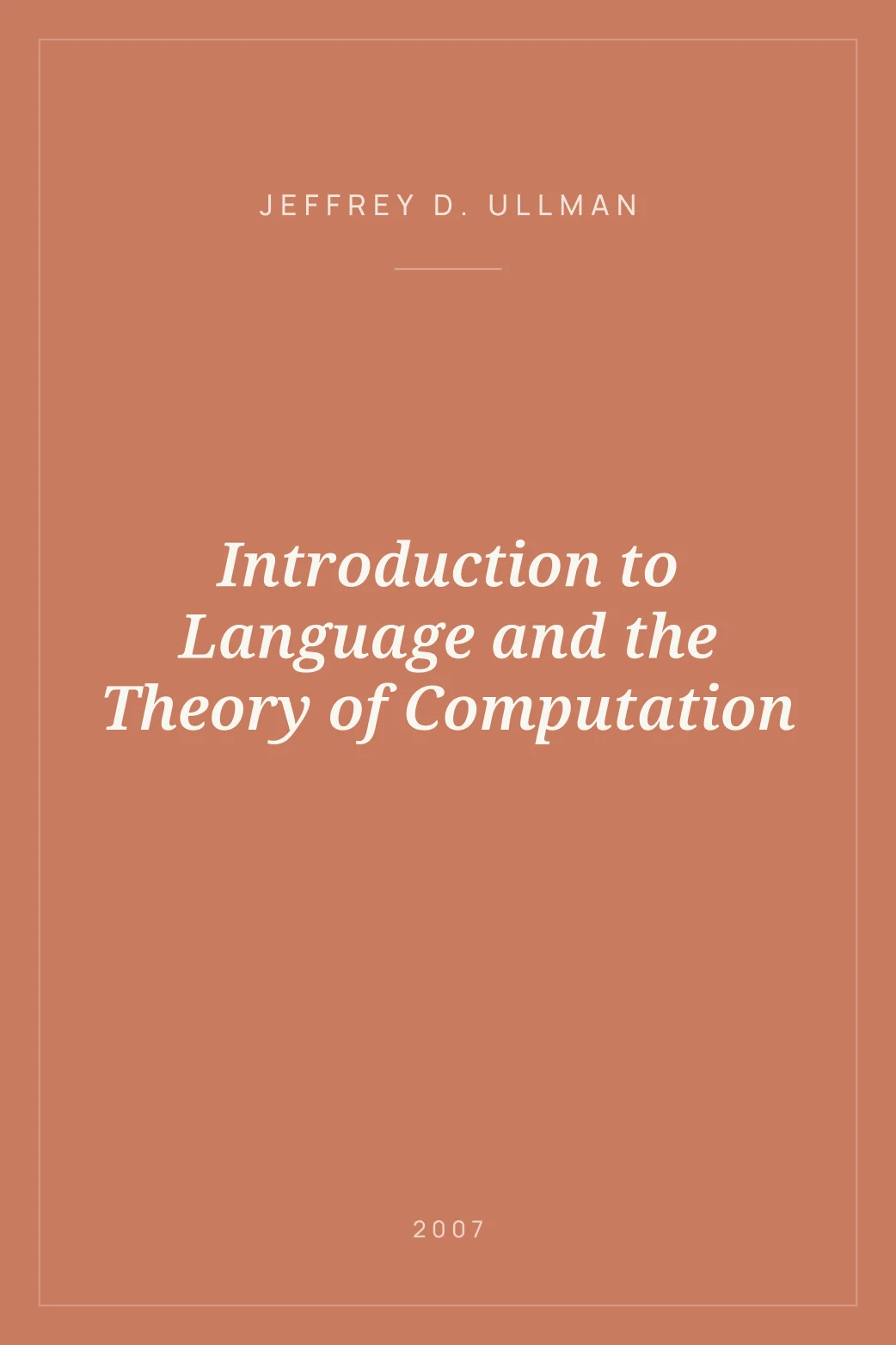 Portada de Introduction to Language and the Theory of Computation