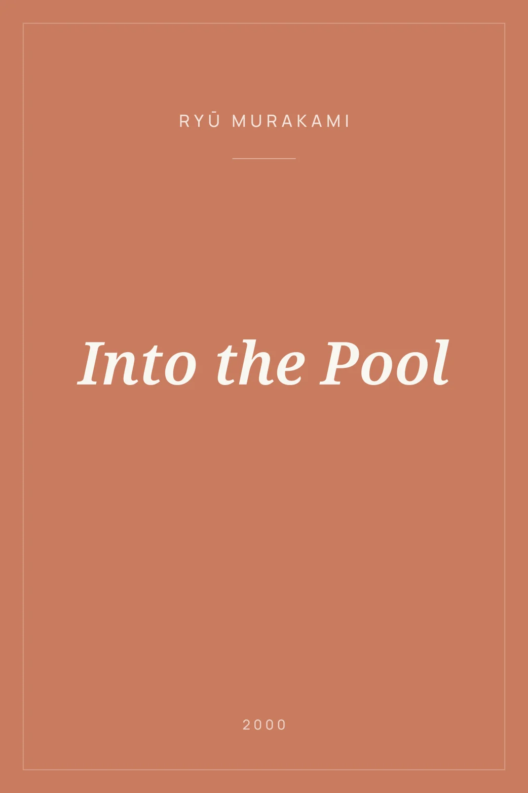 Portada de Into the Pool