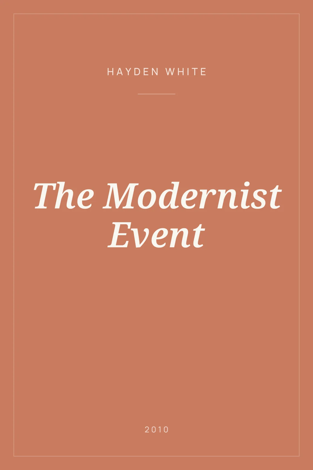 Portada de The Modernist Event