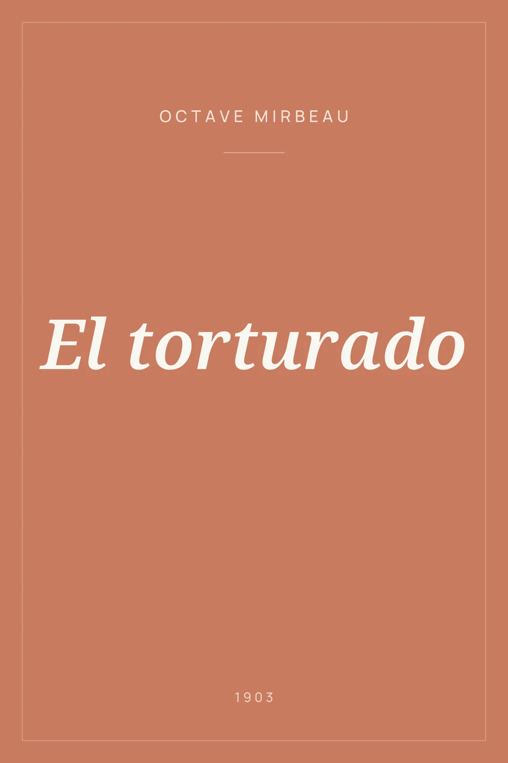 Portada de El torturado