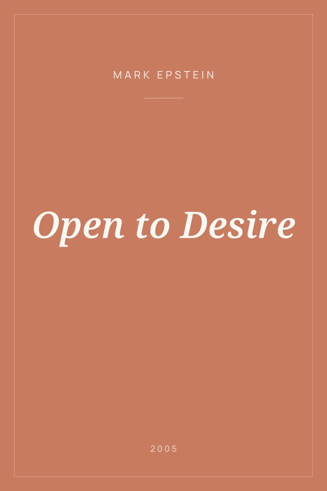 Portada de Open to Desire