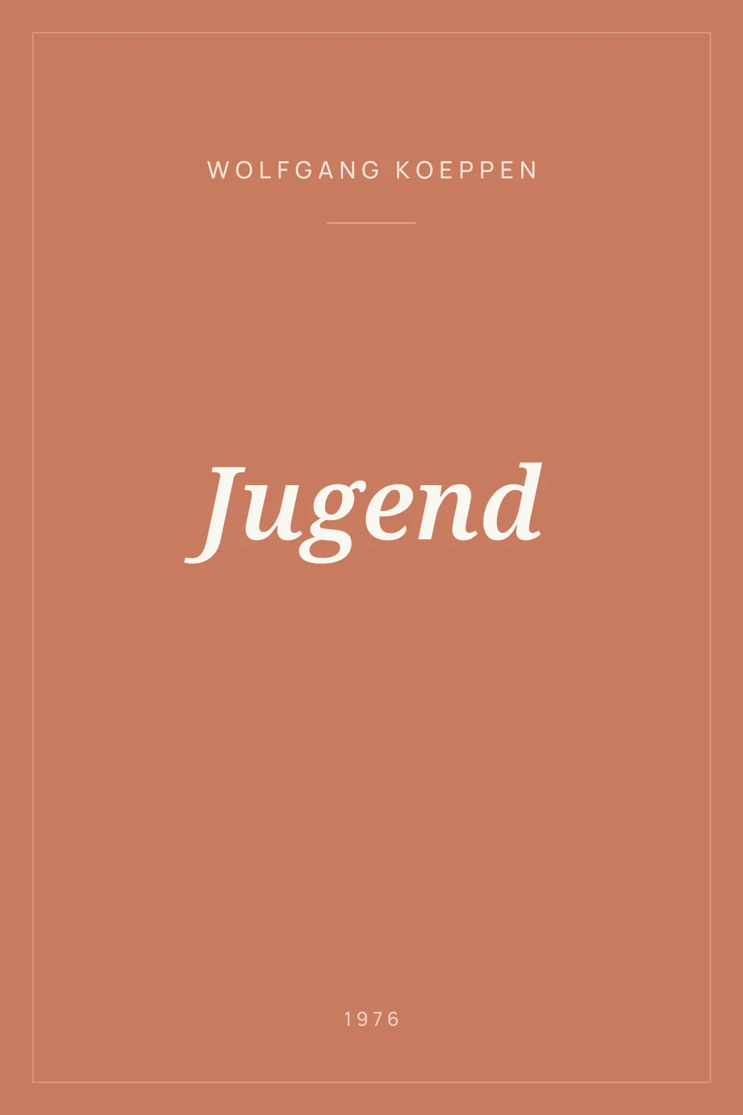 Portada de Jugend