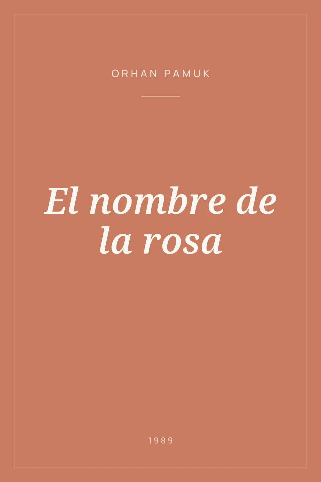 Portada de El nombre de la rosa