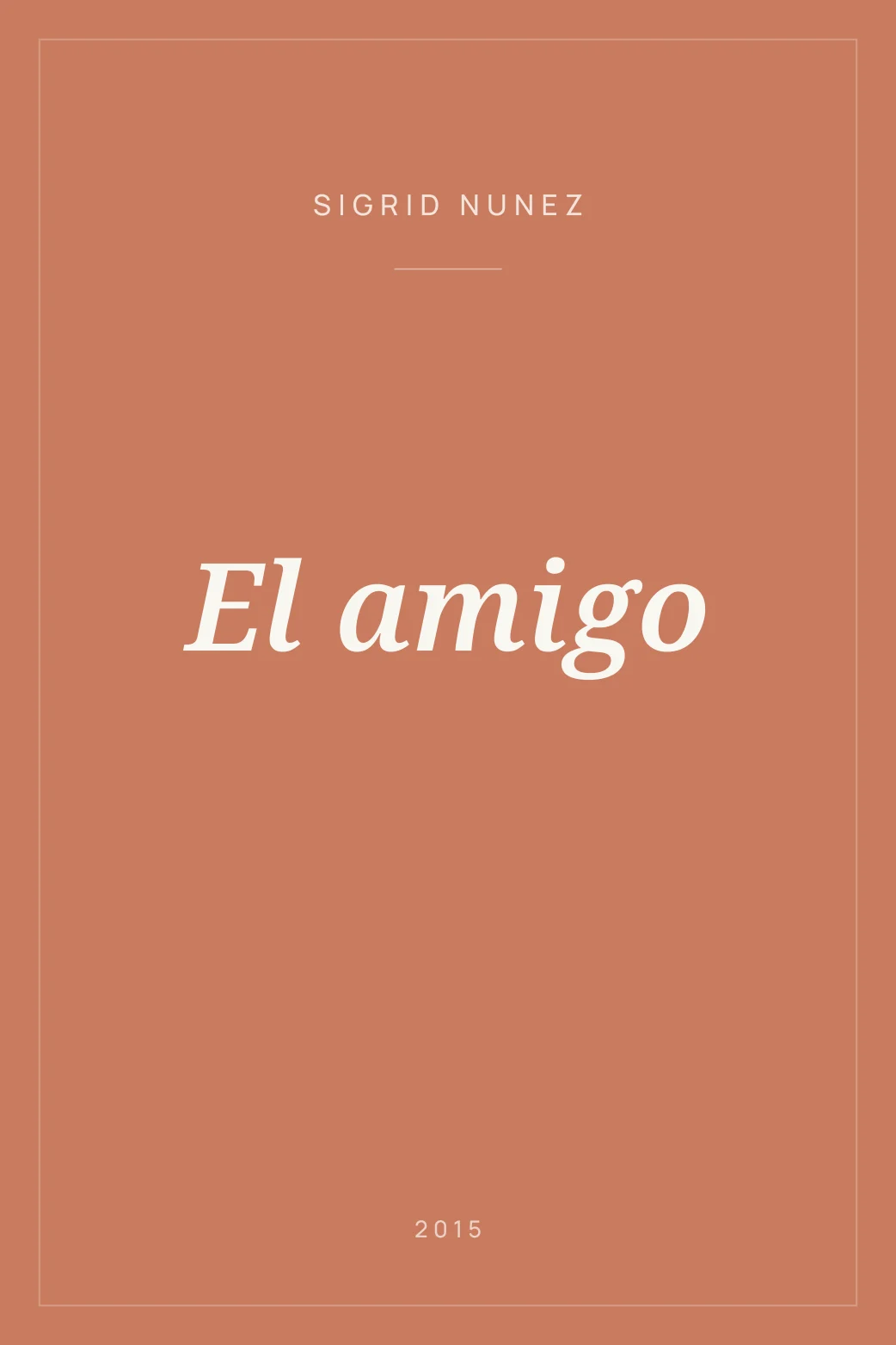 Portada de El amigo