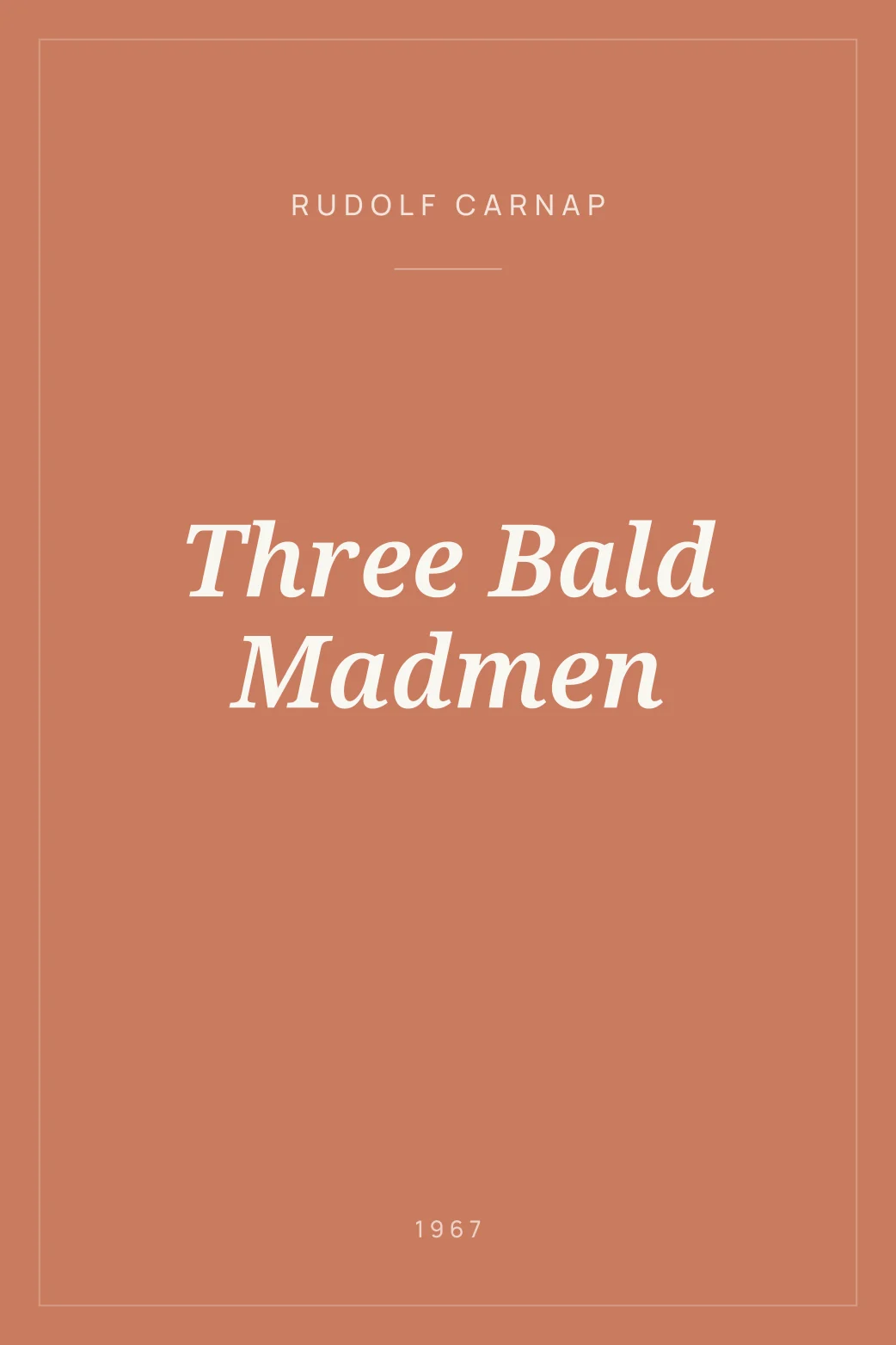 Portada de Three Bald Madmen