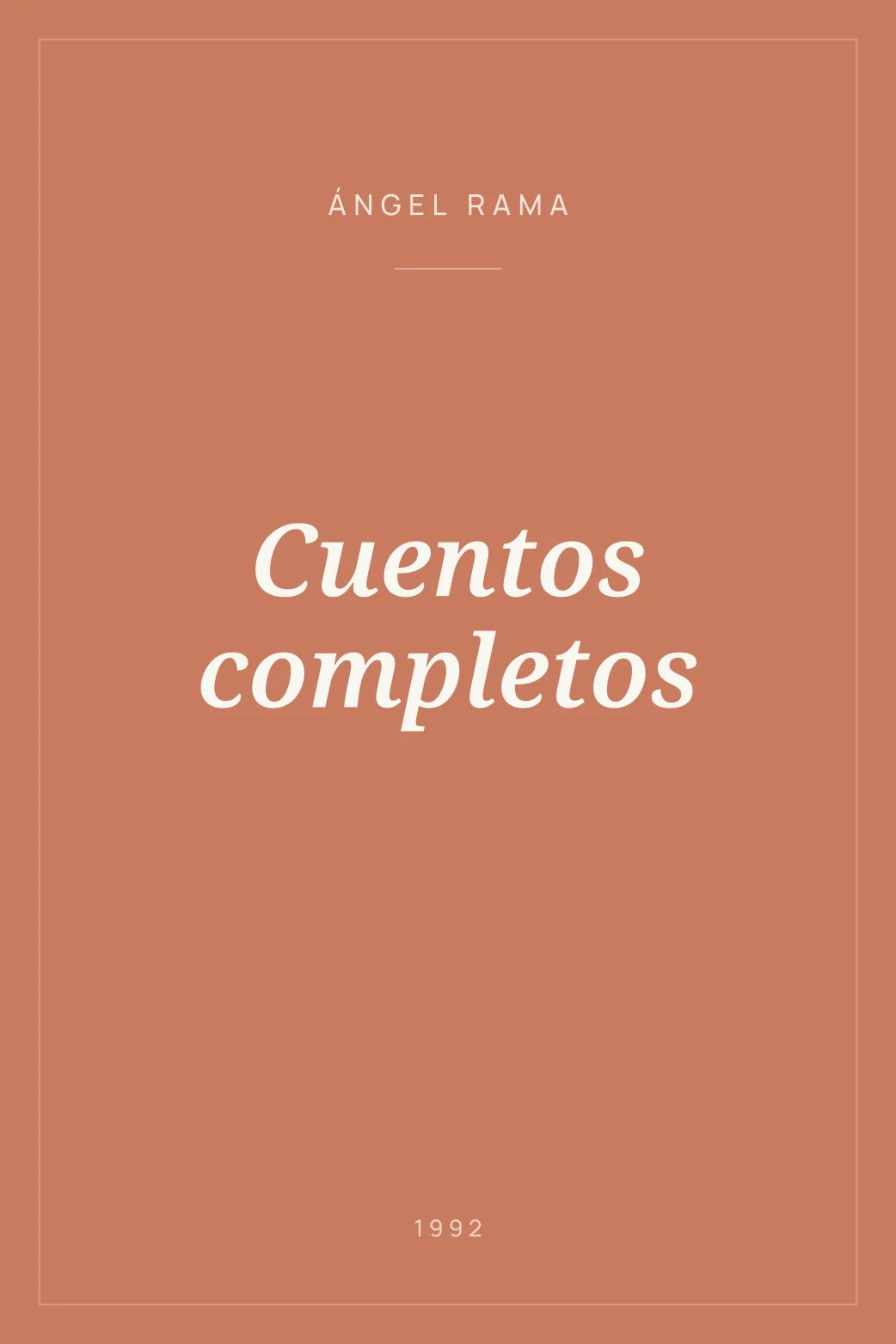 Portada de Cuentos completos
