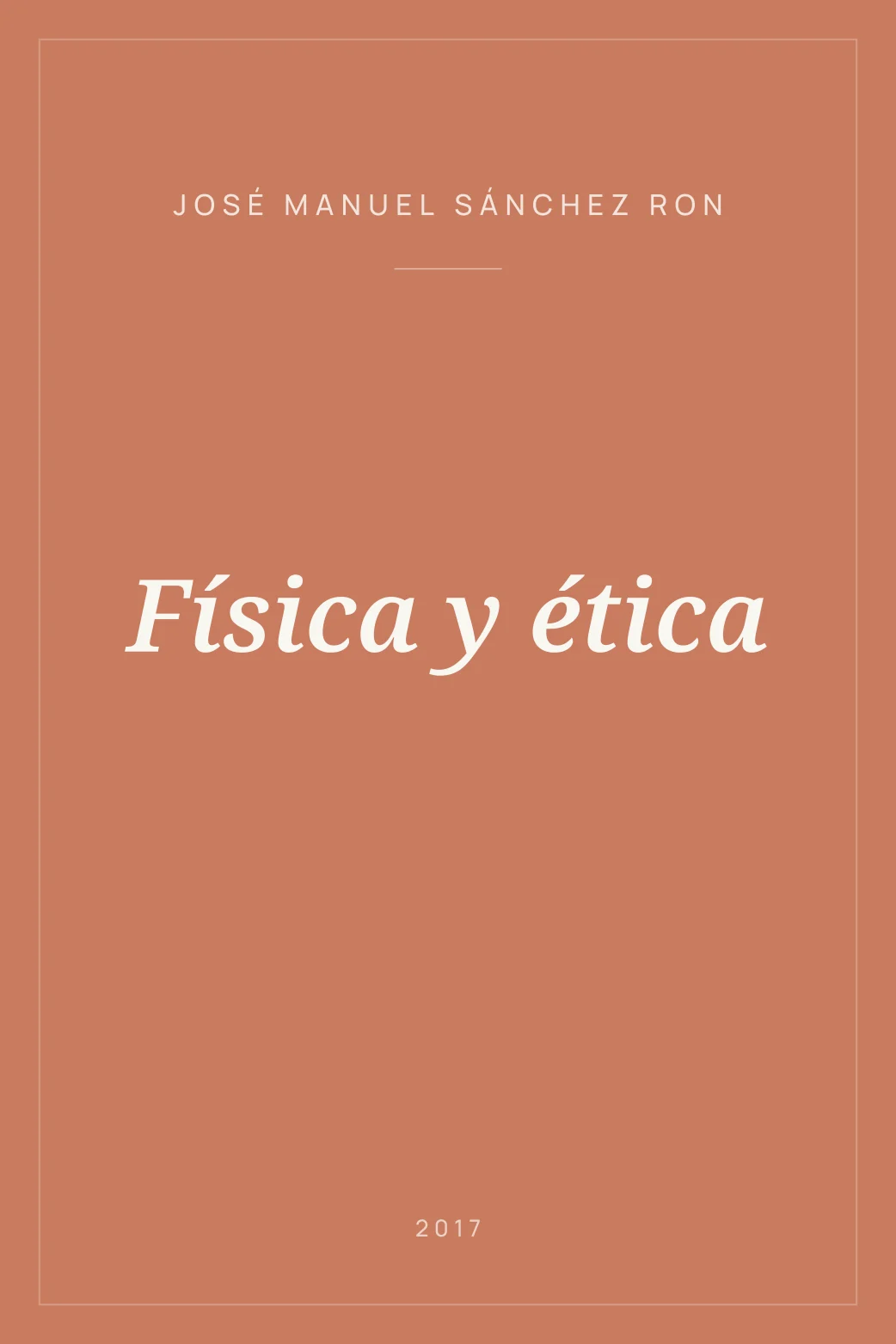 Portada de Física y ética