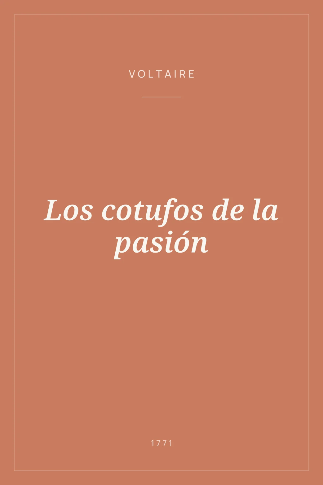 Portada de Los cotufos de la pasión