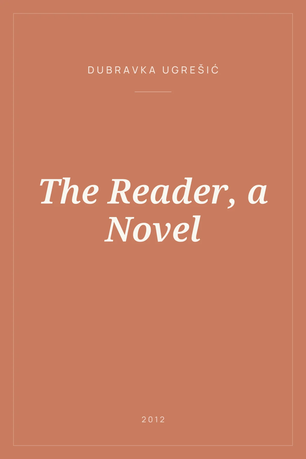 Portada de The Reader, a Novel