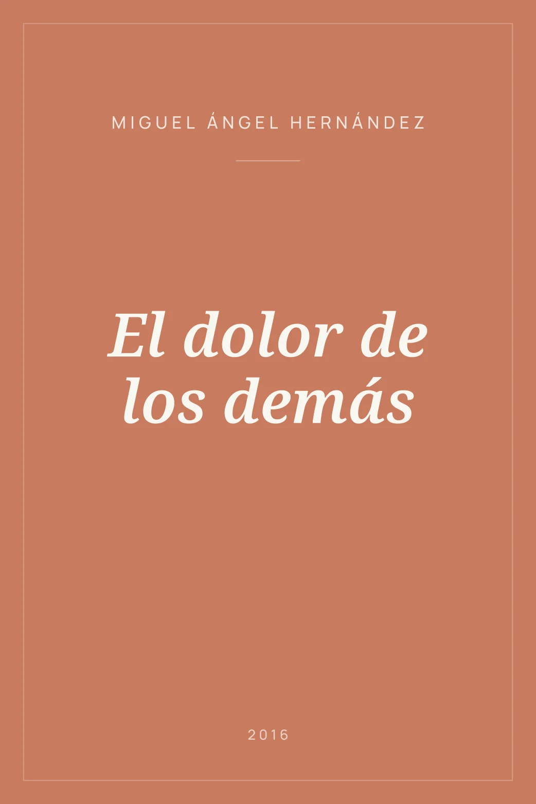 Portada de El dolor de los demás