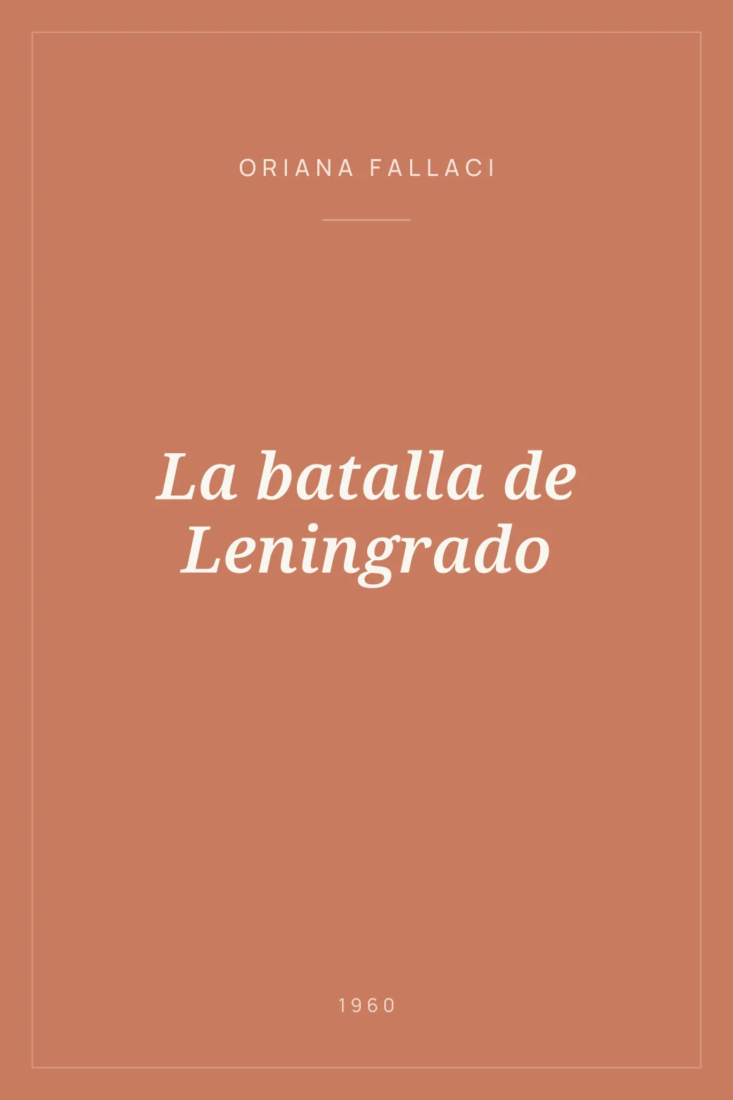 Portada de La batalla de Leningrado