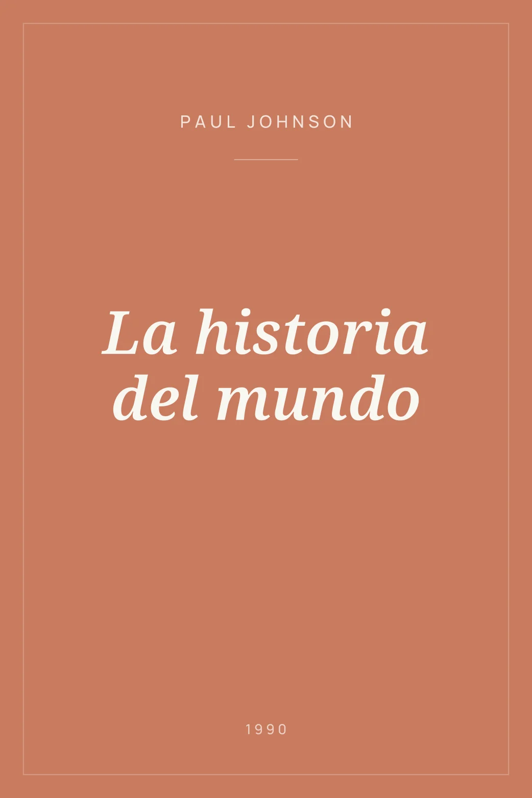 Portada de La historia del mundo