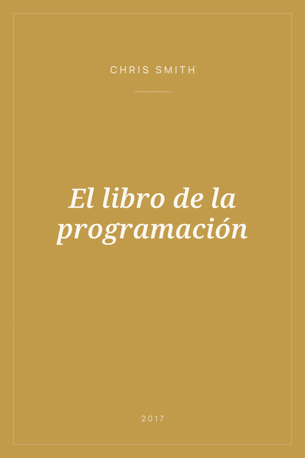 Portada de El libro de la programación