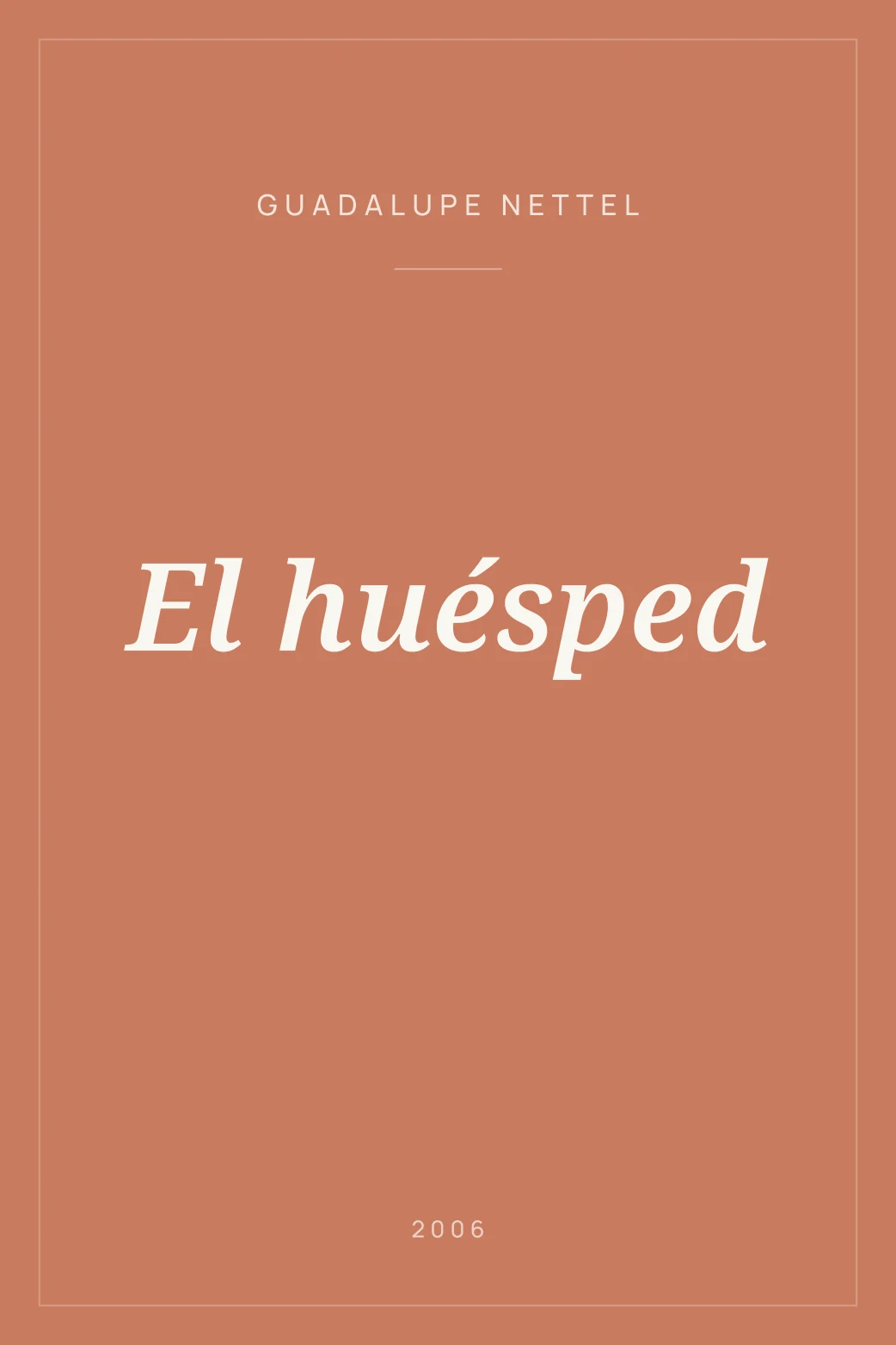 Portada de El huésped