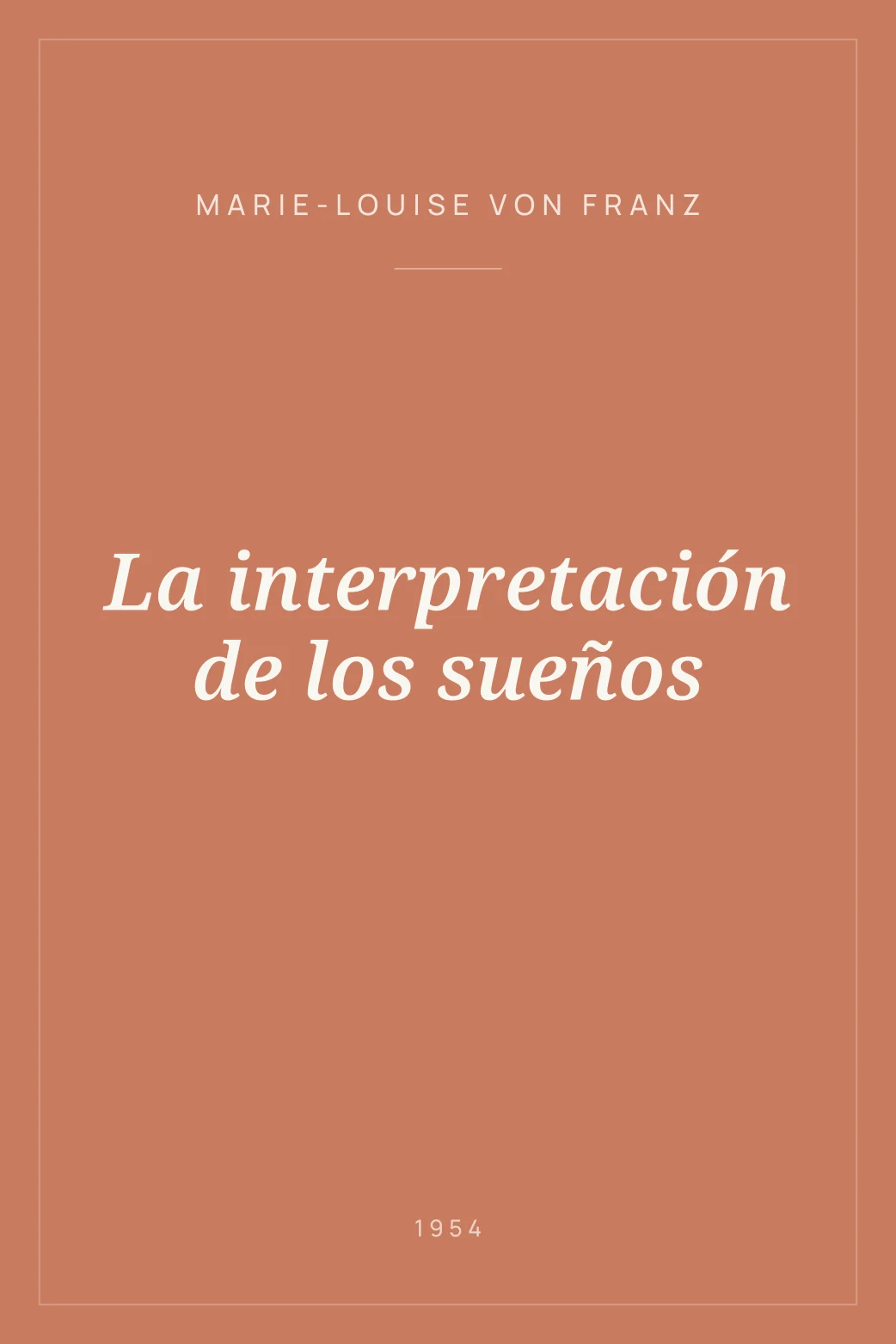 Portada de La interpretación de los sueños