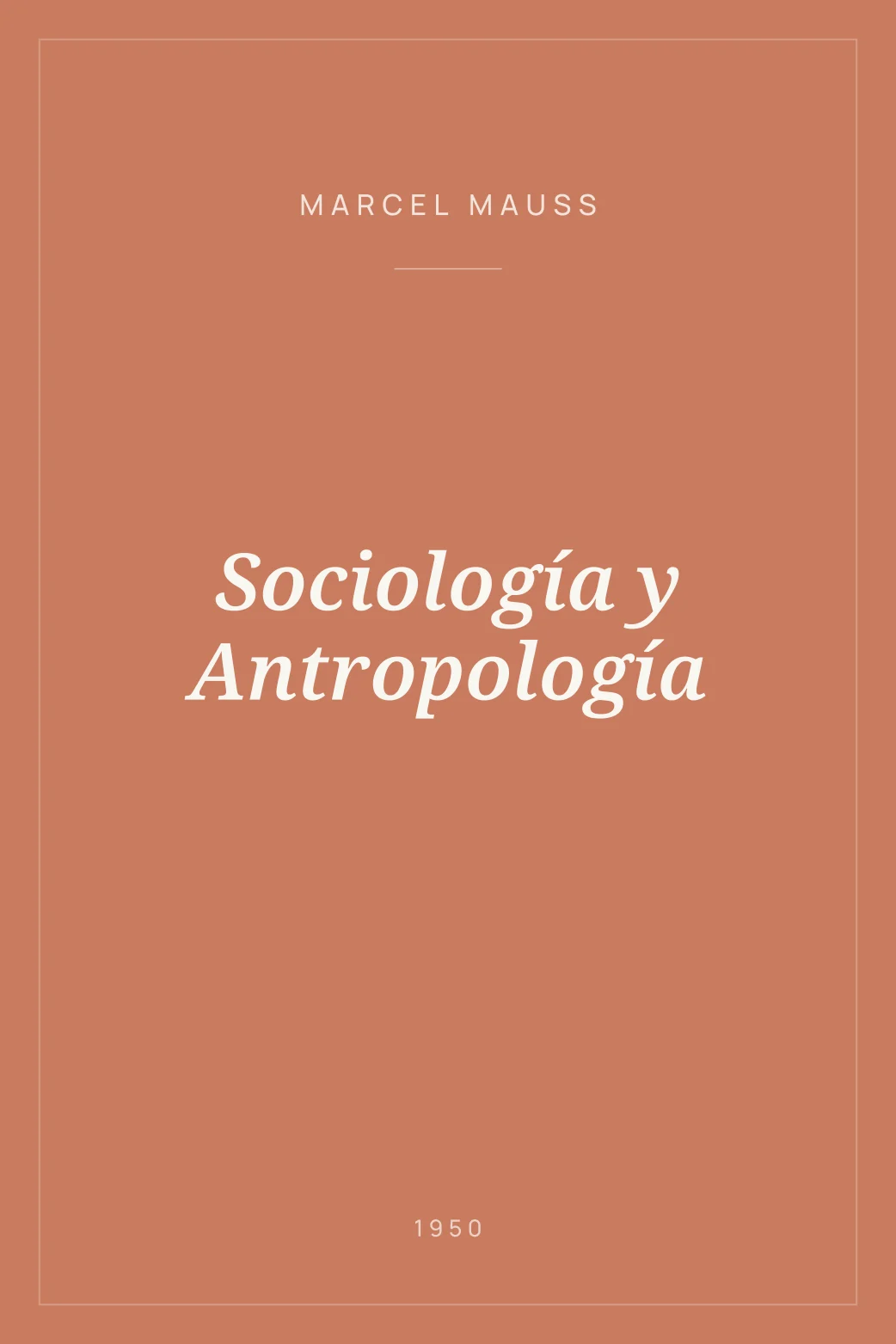 Portada de Sociología y Antropología