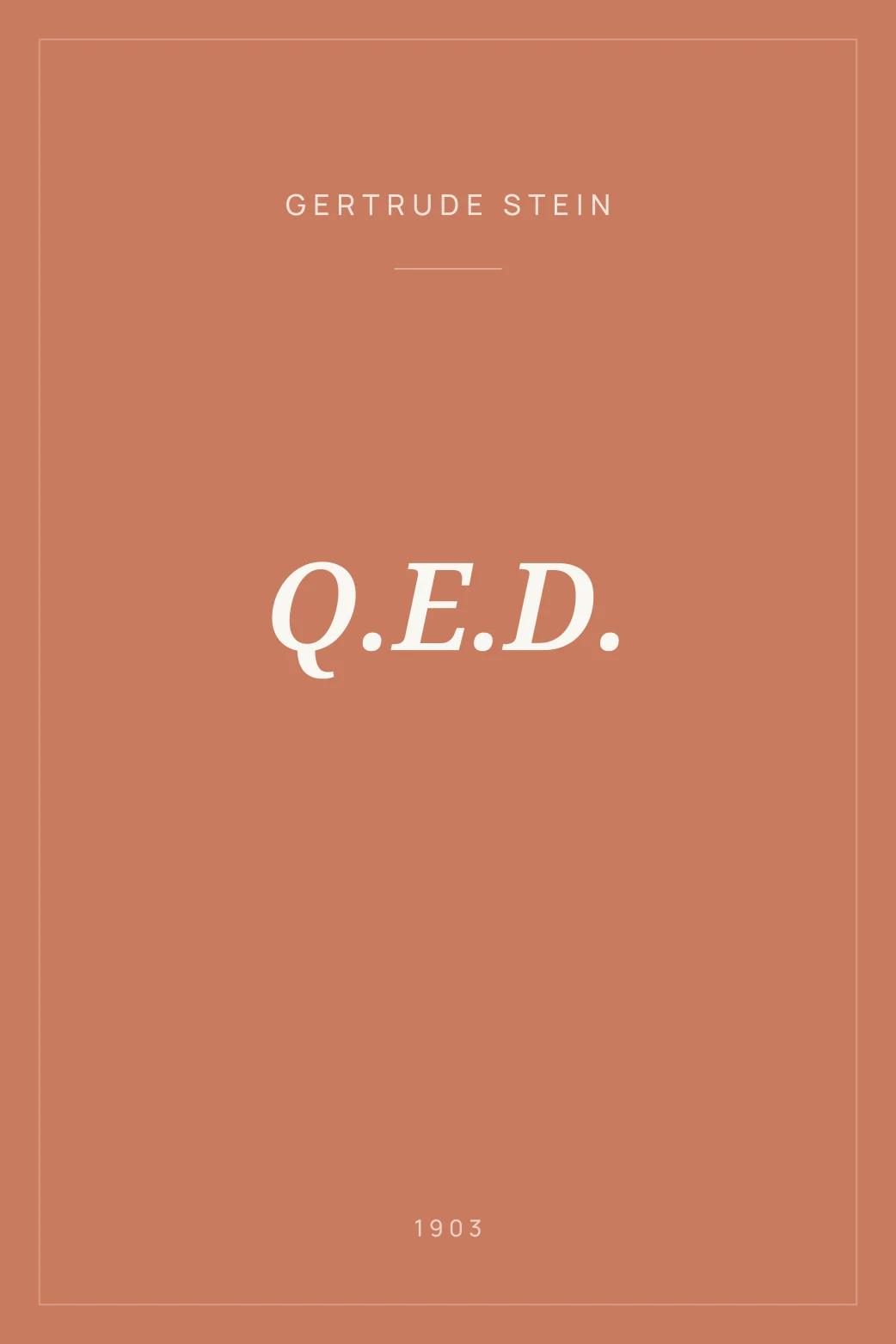 Portada de Q.E.D.