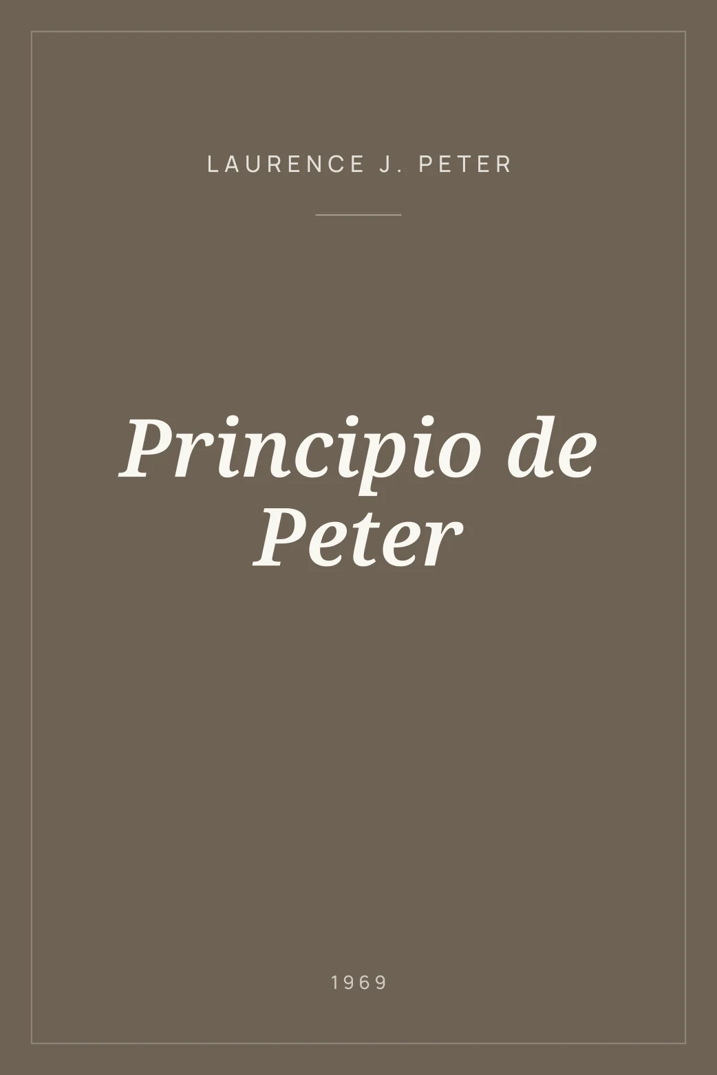 Portada de Principio de Peter