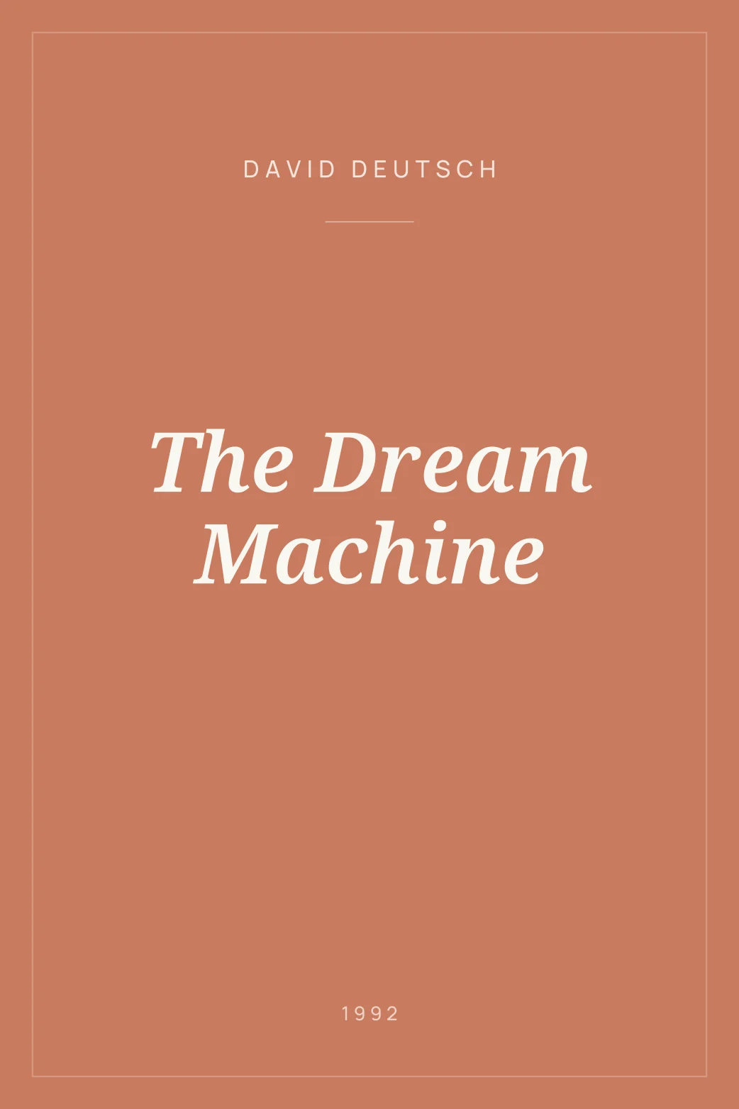 Portada de The Dream Machine