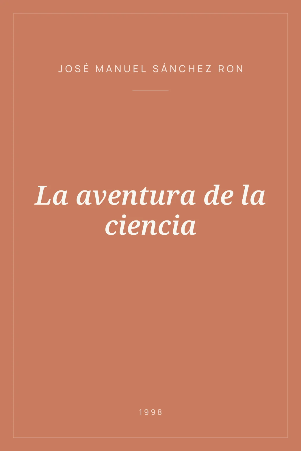 Portada de La aventura de la ciencia