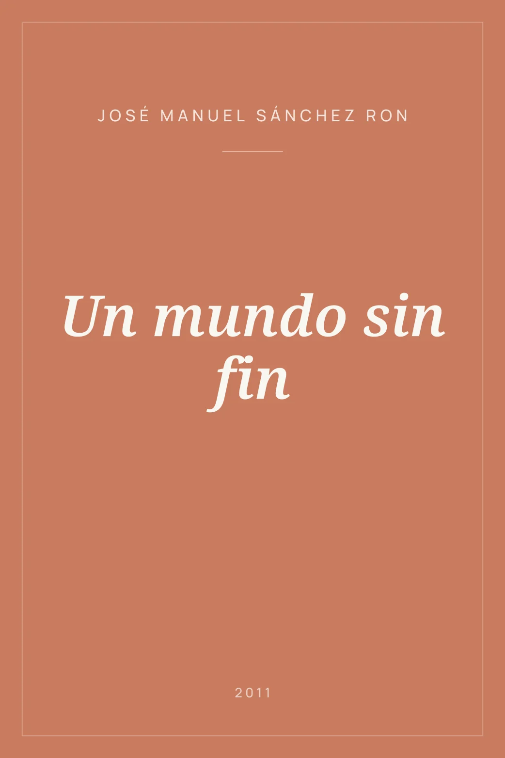 Portada de Un mundo sin fin