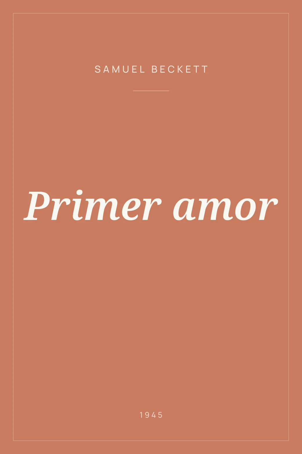 Portada de Primer amor