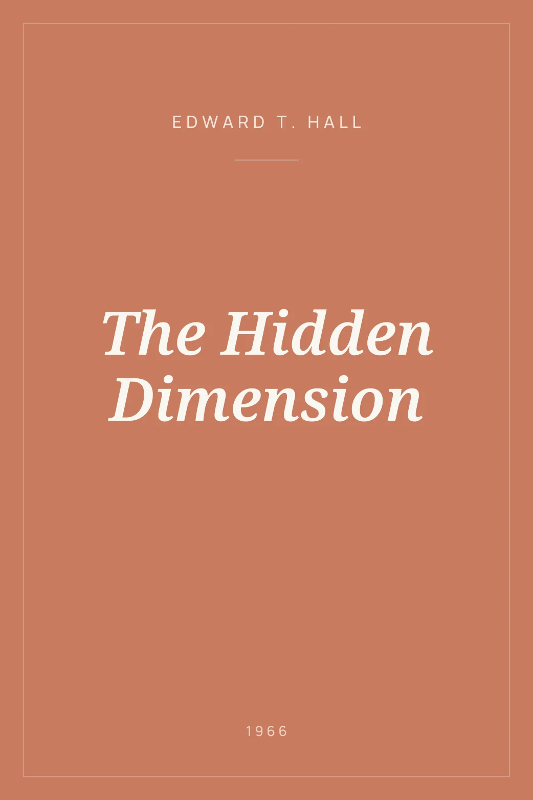 Portada de The Hidden Dimension