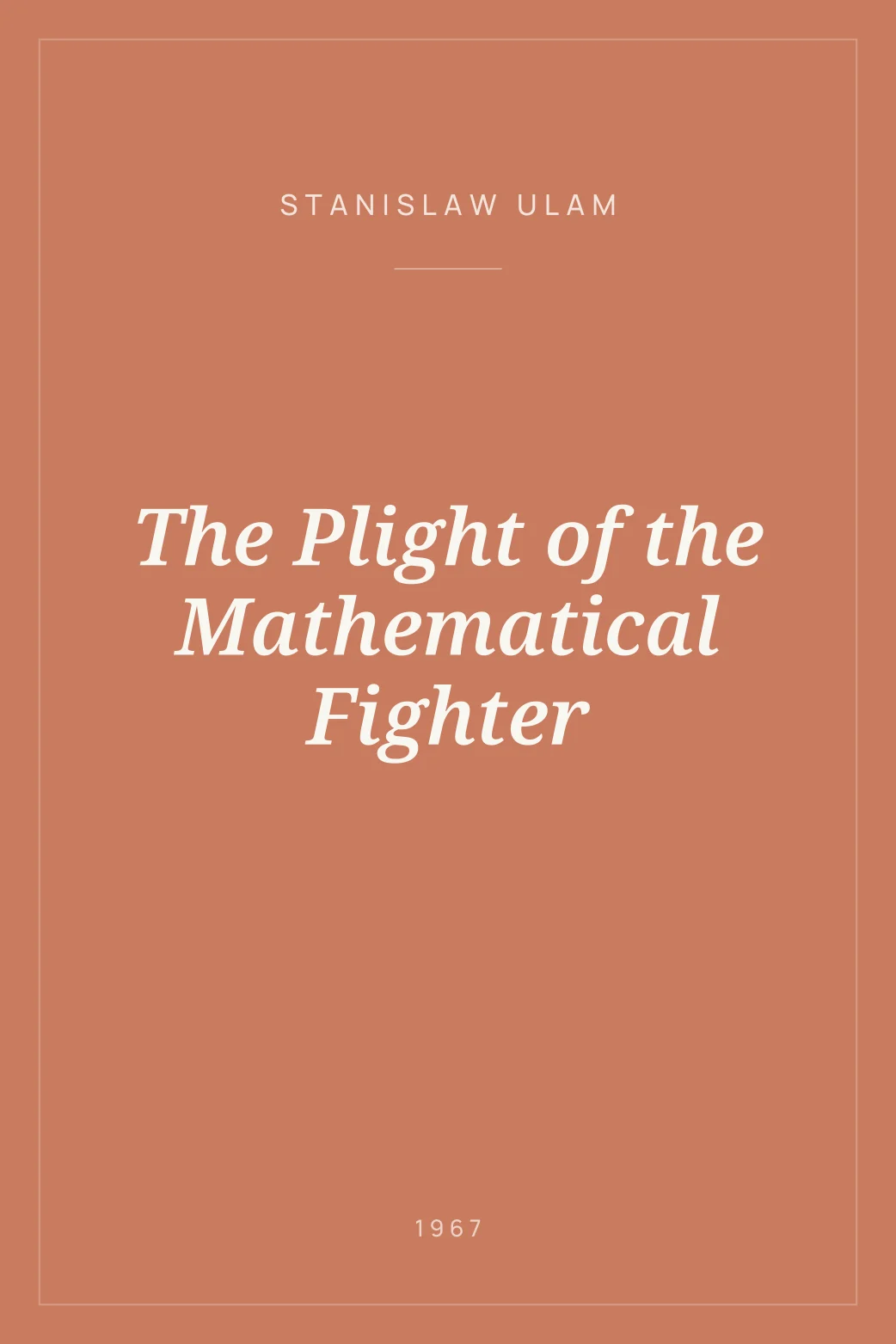Portada de The Plight of the Mathematical Fighter