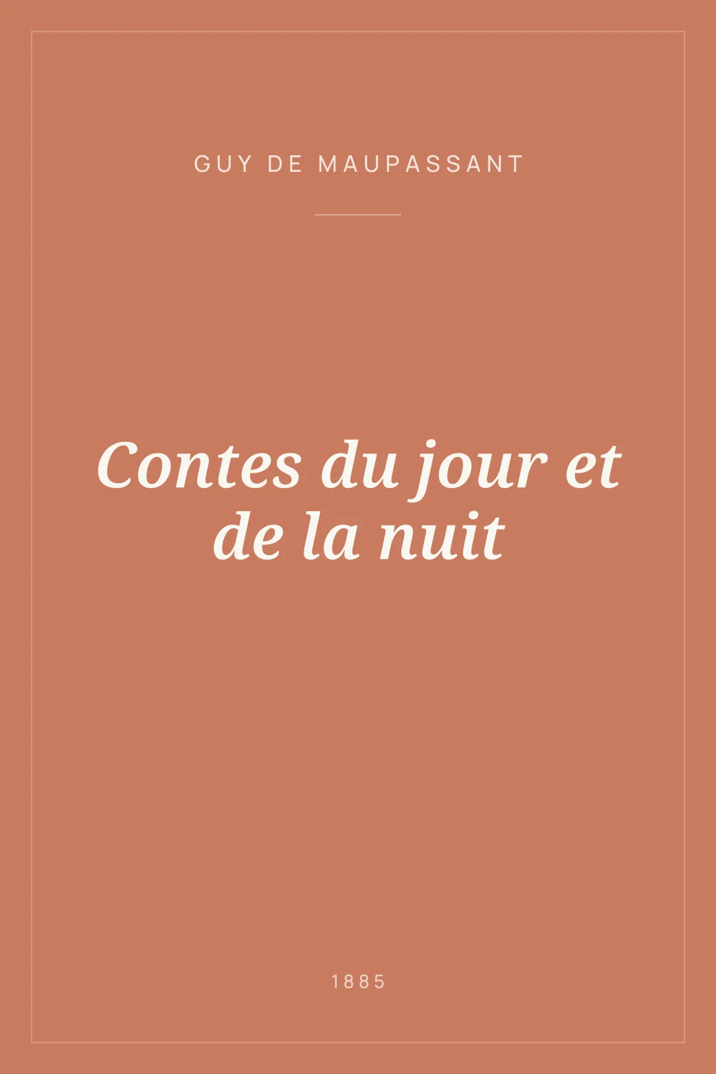 Portada de Contes du jour et de la nuit