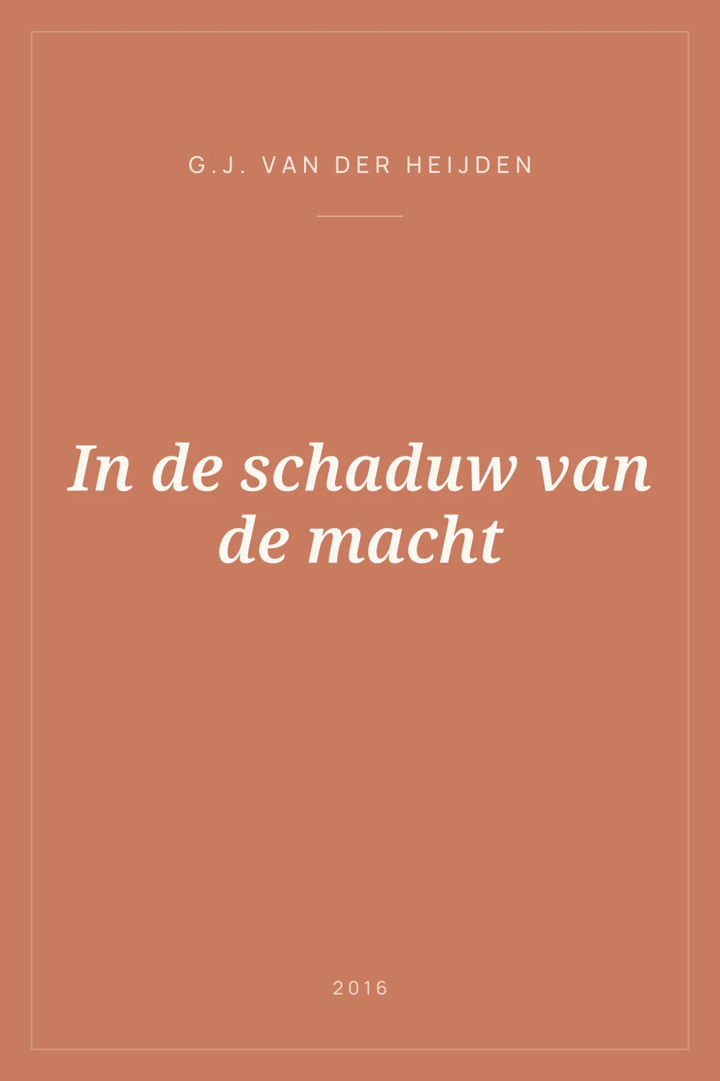 Portada de In de schaduw van de macht
