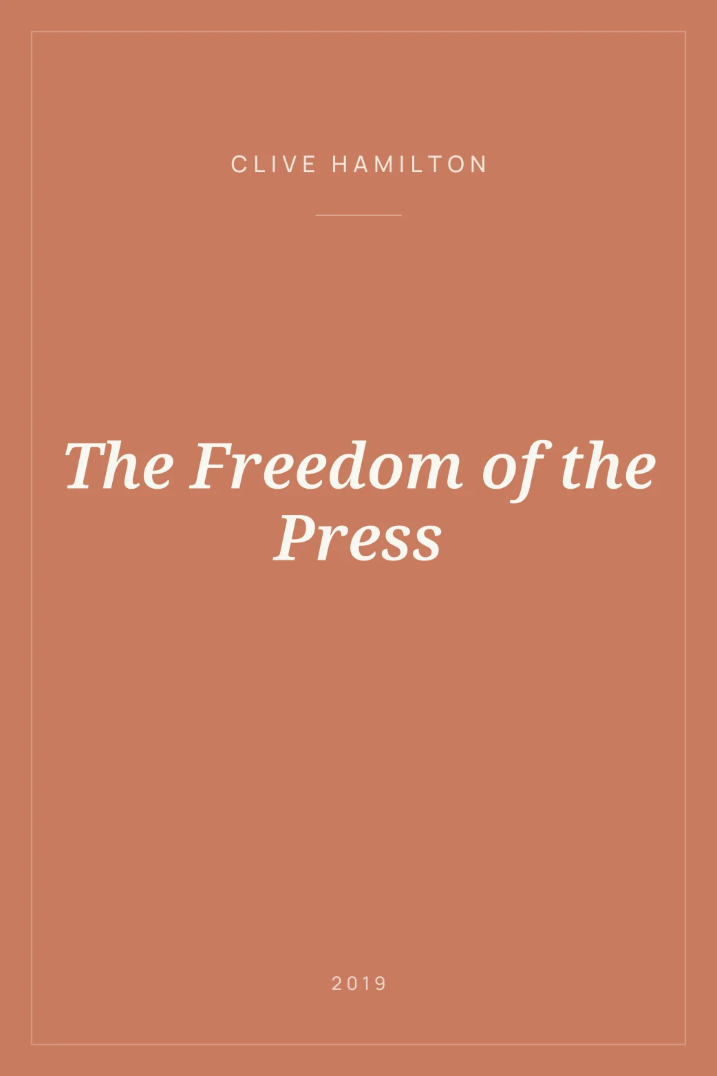Portada de The Freedom of the Press