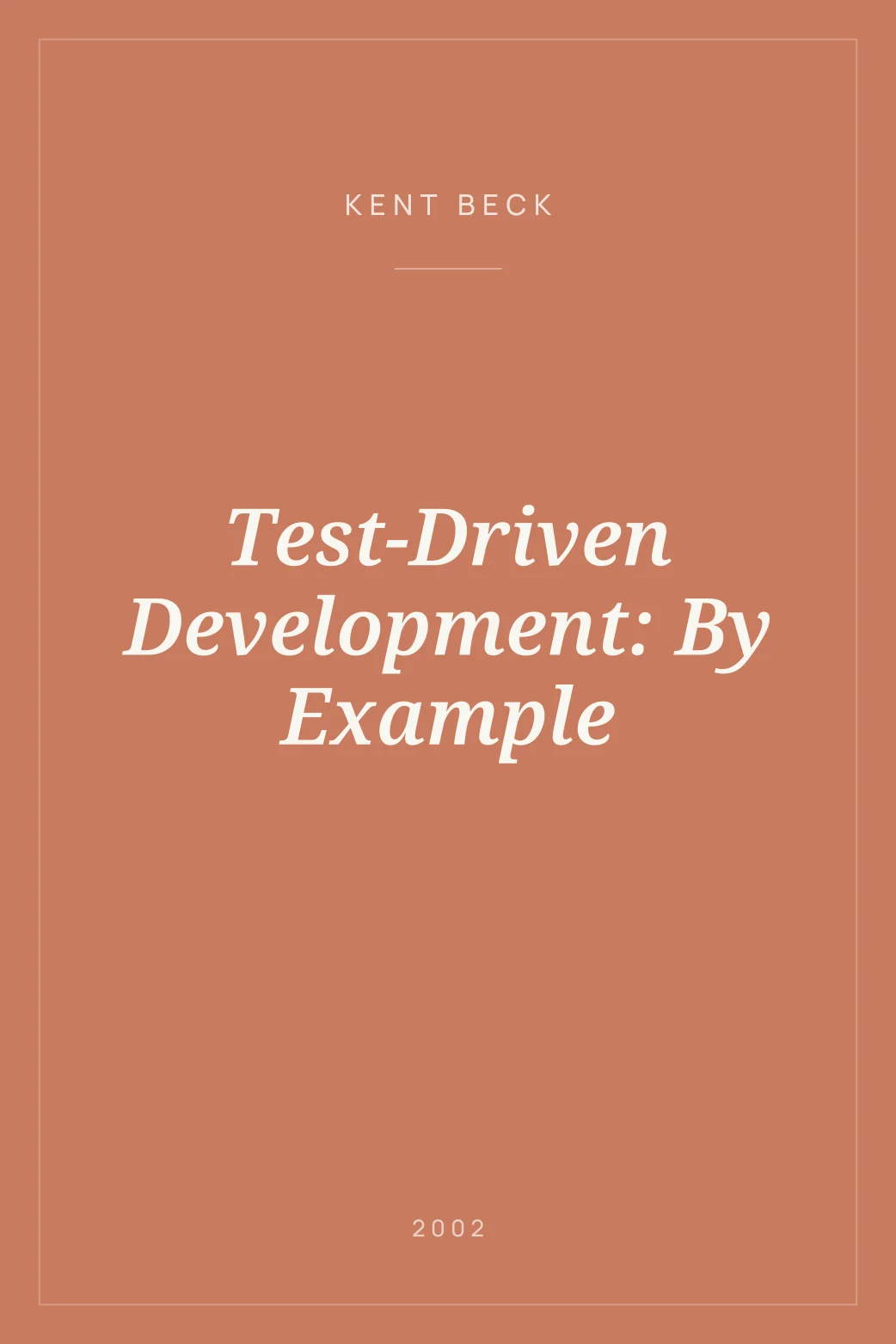 Portada de Test-Driven Development: By Example